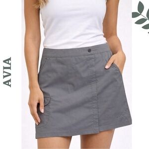 Avia Athletic Skort Grey Built-In Shorts Size Medium